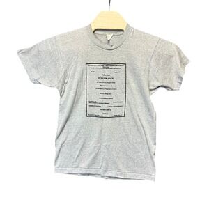 Vintage 80s Yale University Jocks For Stocks T-Shirt Dux Gray Single Stitch L